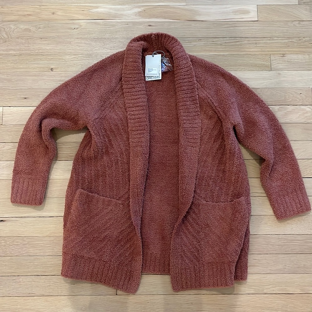 NWT barefoot dreams cozyChic directional ribbed cardigan